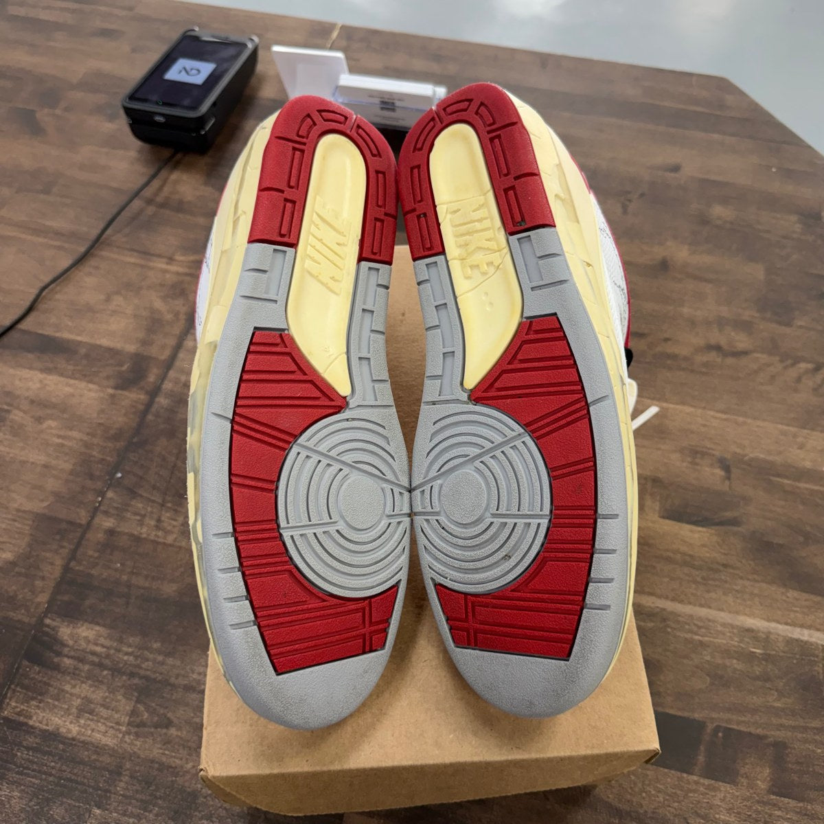 Jordan 2 Retro Low SP Off-White White Red Size 14 (Pre-Owned) - Image 4