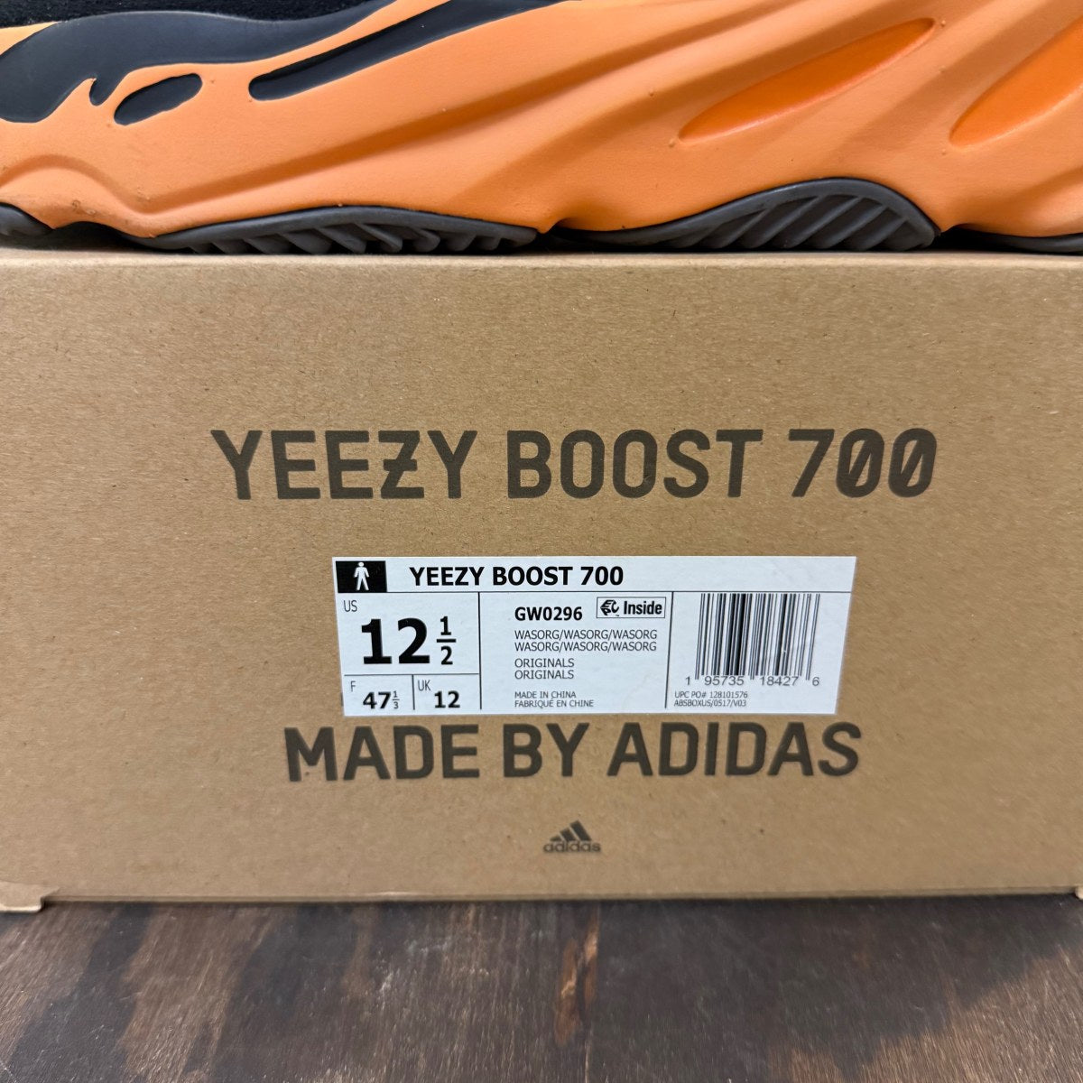 adidas Yeezy Boost 700 Wash Orange - Image 6