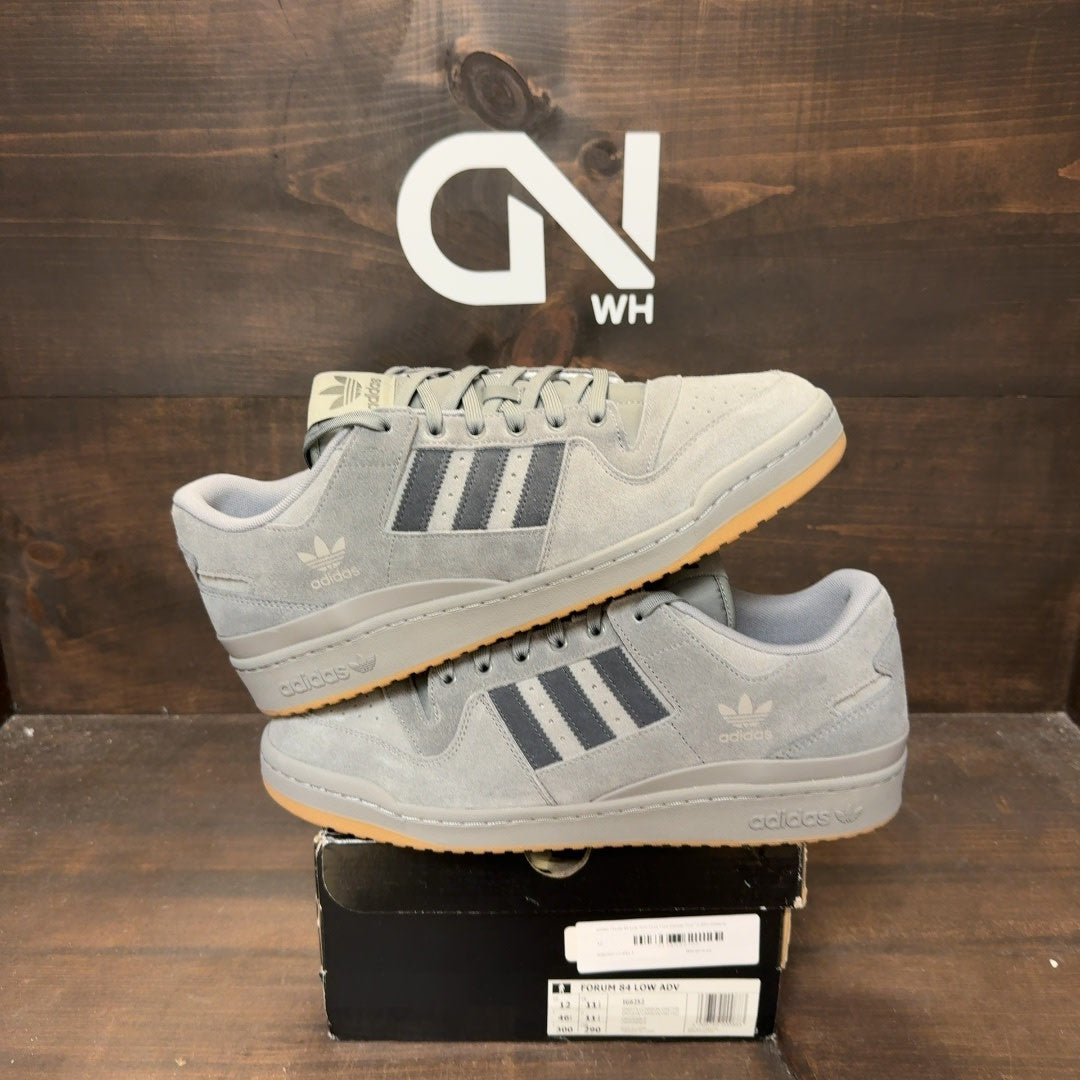 adidas Forum 84 Low ADV Grey Four Carbon Size 12 (Pre-Owned) - Image 1