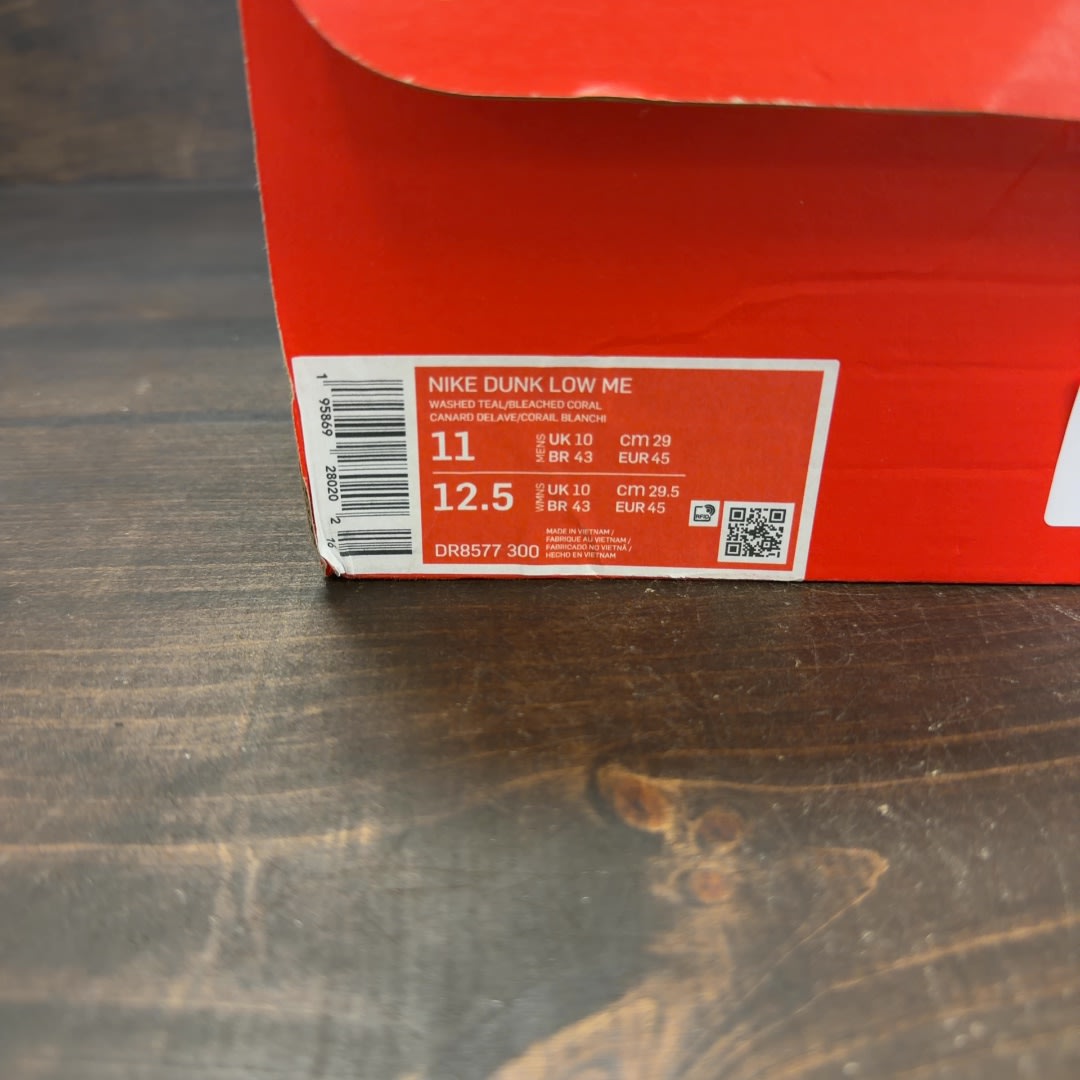 Nike Dunk Low Snakeskin Washed Teal Bleached Coral - Image 8