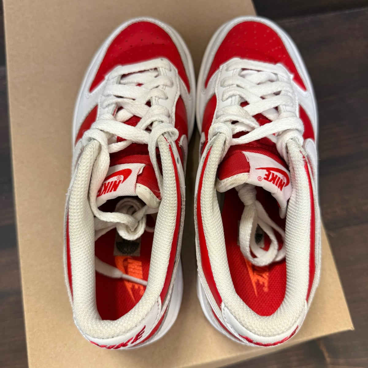Nike Dunk Low Championship Red (GS) Size 4Y (Pre-Owned) - Image 4