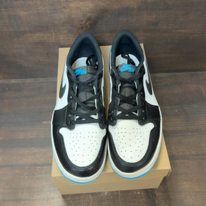 Jordan 1 Retro Low OG Black Dark Powder Blue Size 12 (Pre-Owned) - Image 3