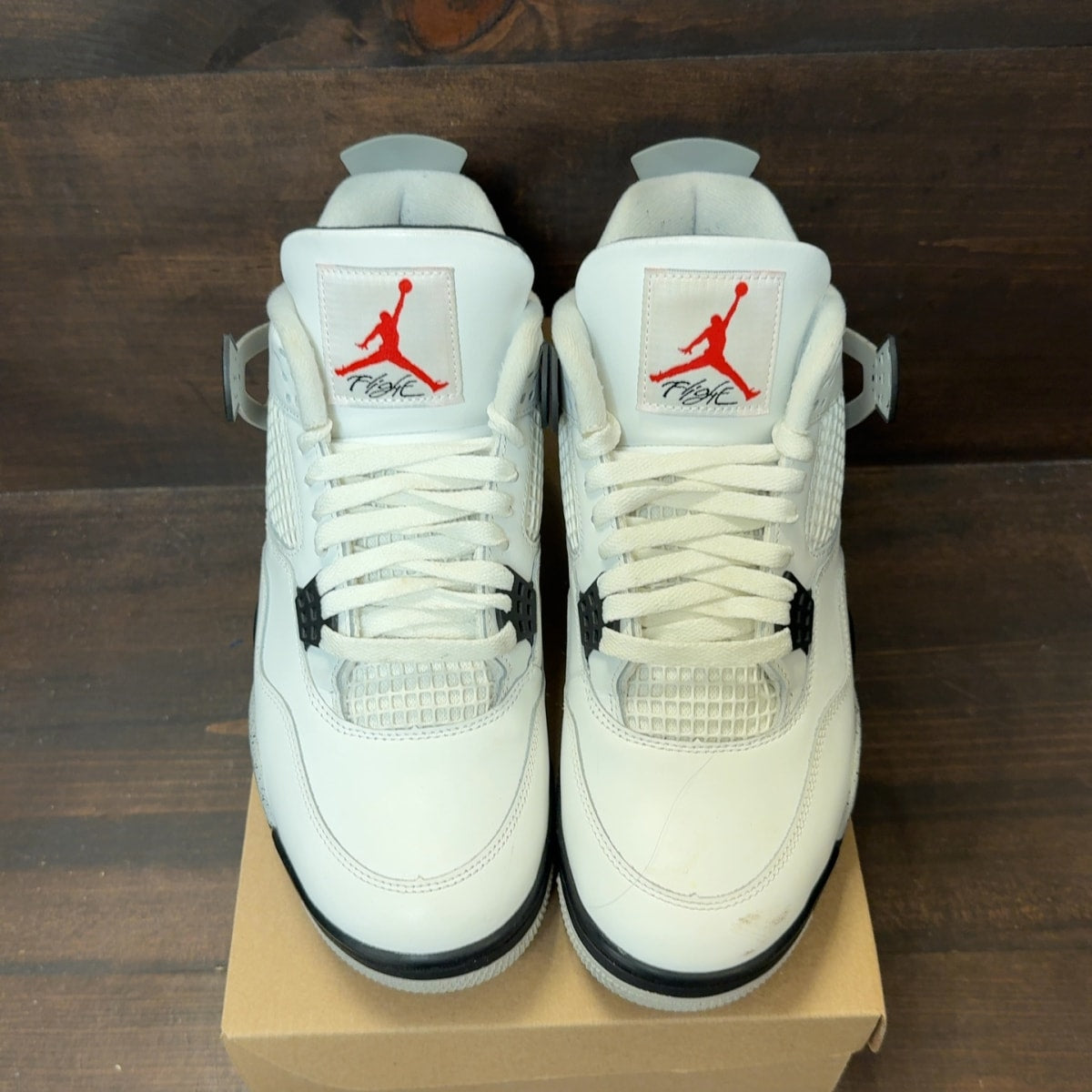 Jordan 4 Retro White Cement (2025) Size 10.5 (Pre-Owned) - Image 3