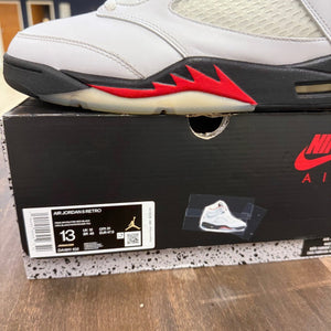 Jordan 5 Retro Fire Red Silver Tongue (2020) - Image 4