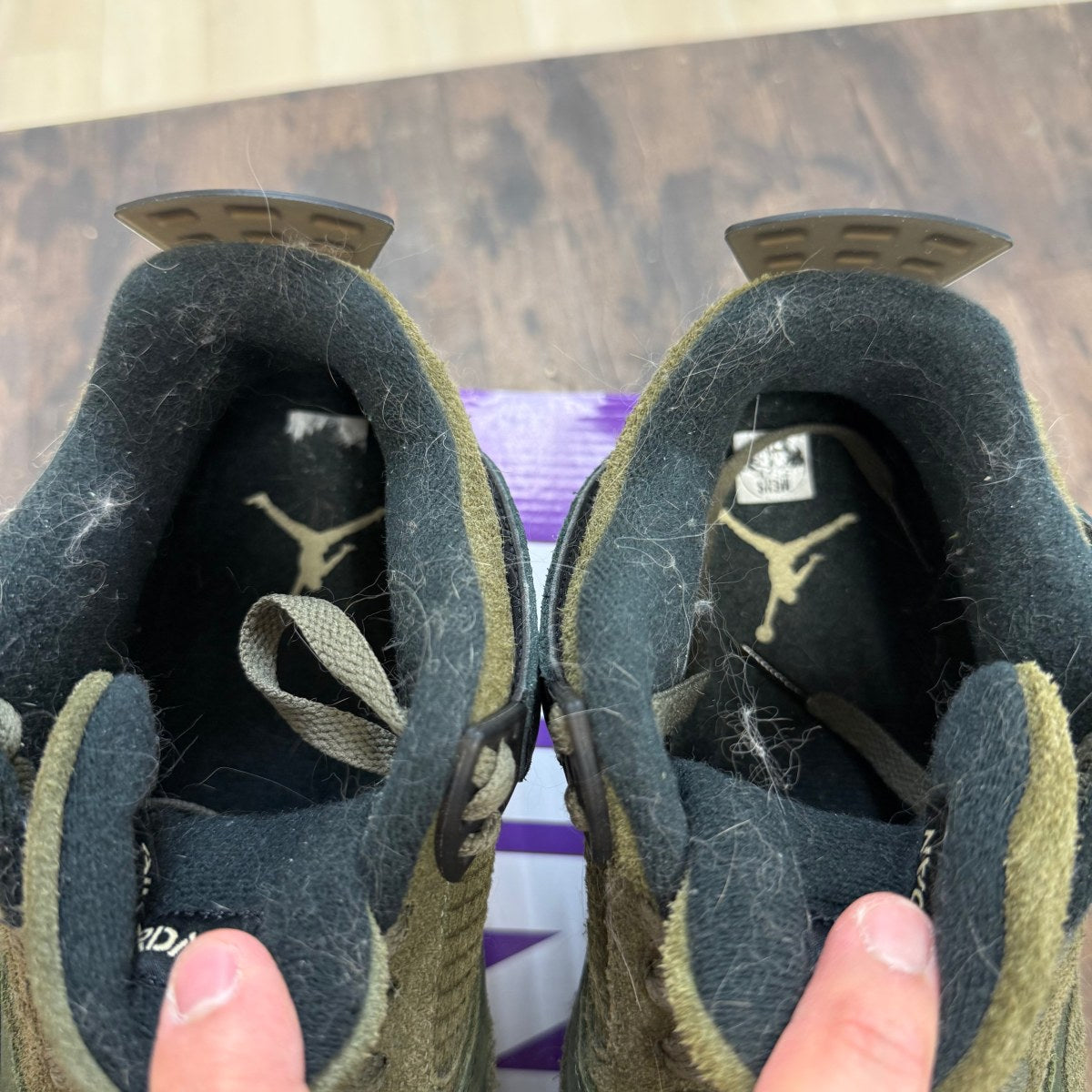 Jordan 4 Retro SE Craft Medium Olive Size 9.5 (Pre-Owned) - Image 3