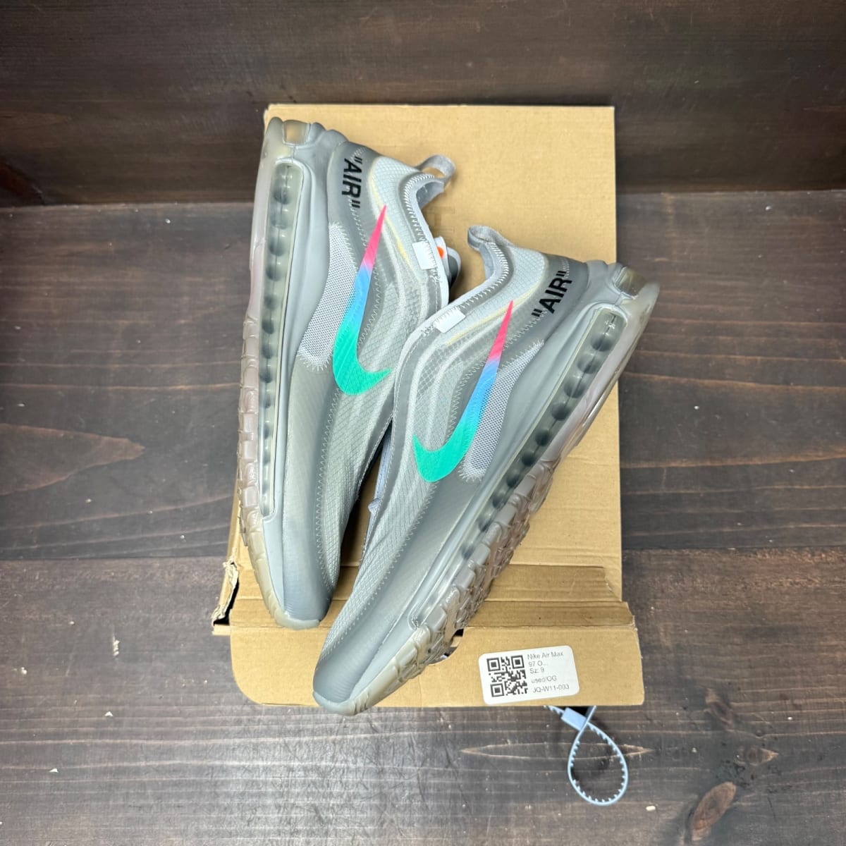 Nike Air Max 97 Off-White Menta Size 9 (Pre-Owned) - tag
