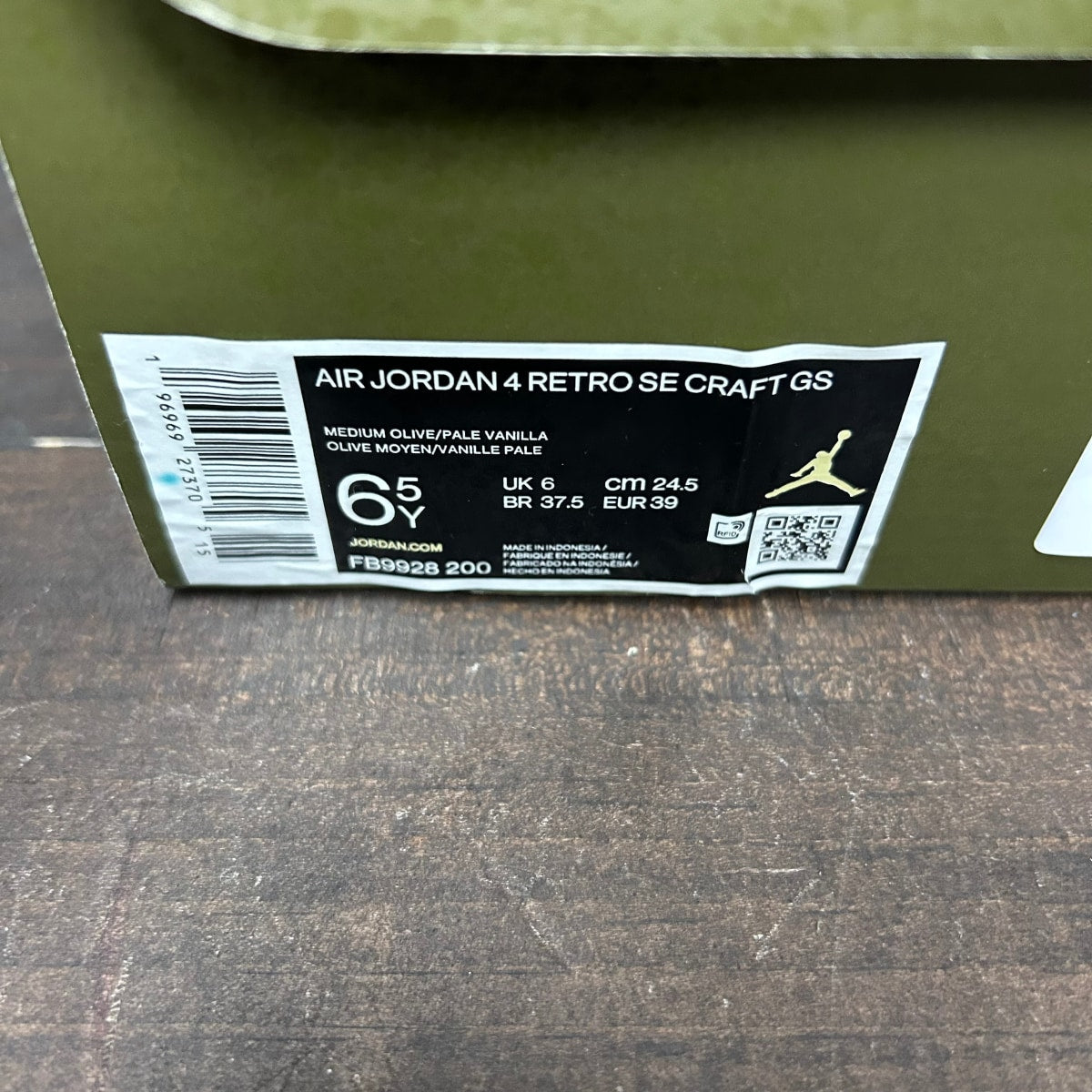 Jordan 4 Retro SE Craft Medium Olive (GS) - Image 7
