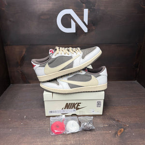 Jordan 1 Retro Low OG SP Travis Scott Reverse Mocha Size 10 (Pre-Owned) - front