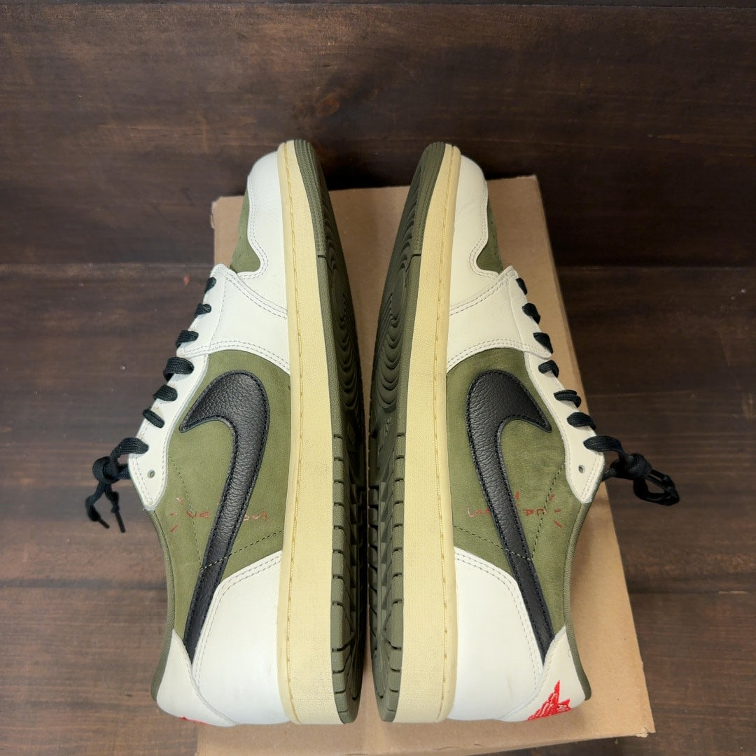Jordan 1 Retro Low OG SP Travis Scott Medium Olive Size 12 (Pre-Owned) - Image 6