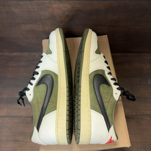 Jordan 1 Retro Low OG SP Travis Scott Medium Olive Size 12 (Pre-Owned) - Image 6
