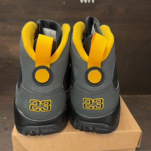 Jordan 9 Retro Dark Charcoal University Gold Size 13 (Pre-Owned) - aux