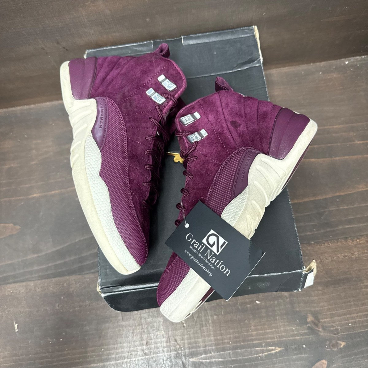 Jordan 12 Retro Bordeaux (GS) - Image 4