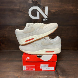 Nike Air Max 1 PRM Light Iron Ore Total Orange - Image 1