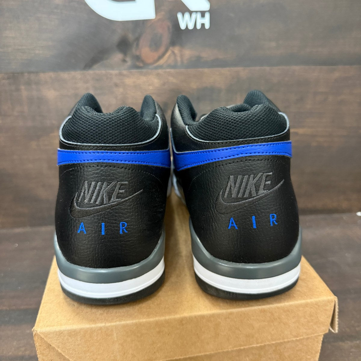 Nike Flight Legacy Black Hyper Blue Size 13 (Pre-Owned) - Image 4