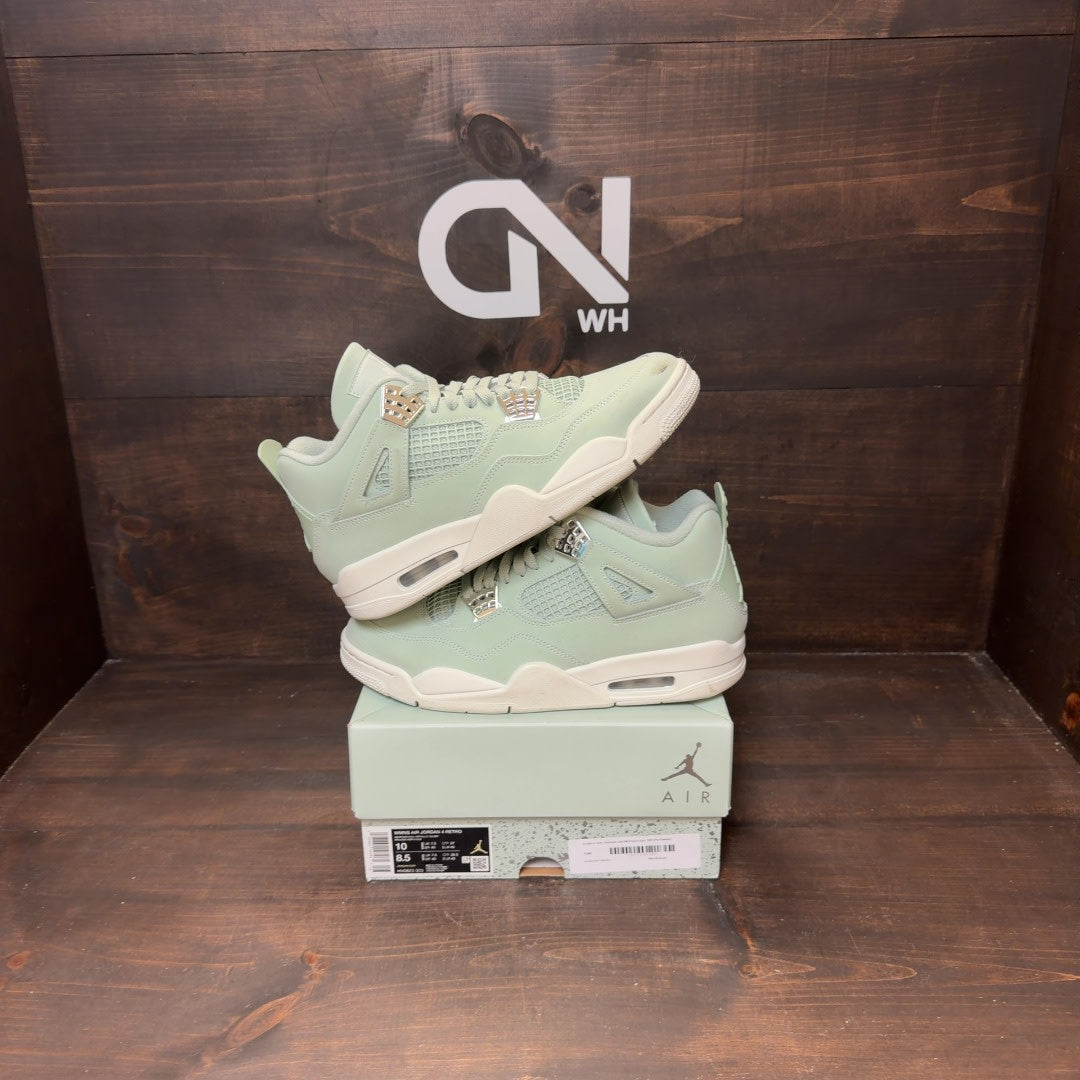 Jordan 4 Retro Seafoam Sail (Women's) - Image 1