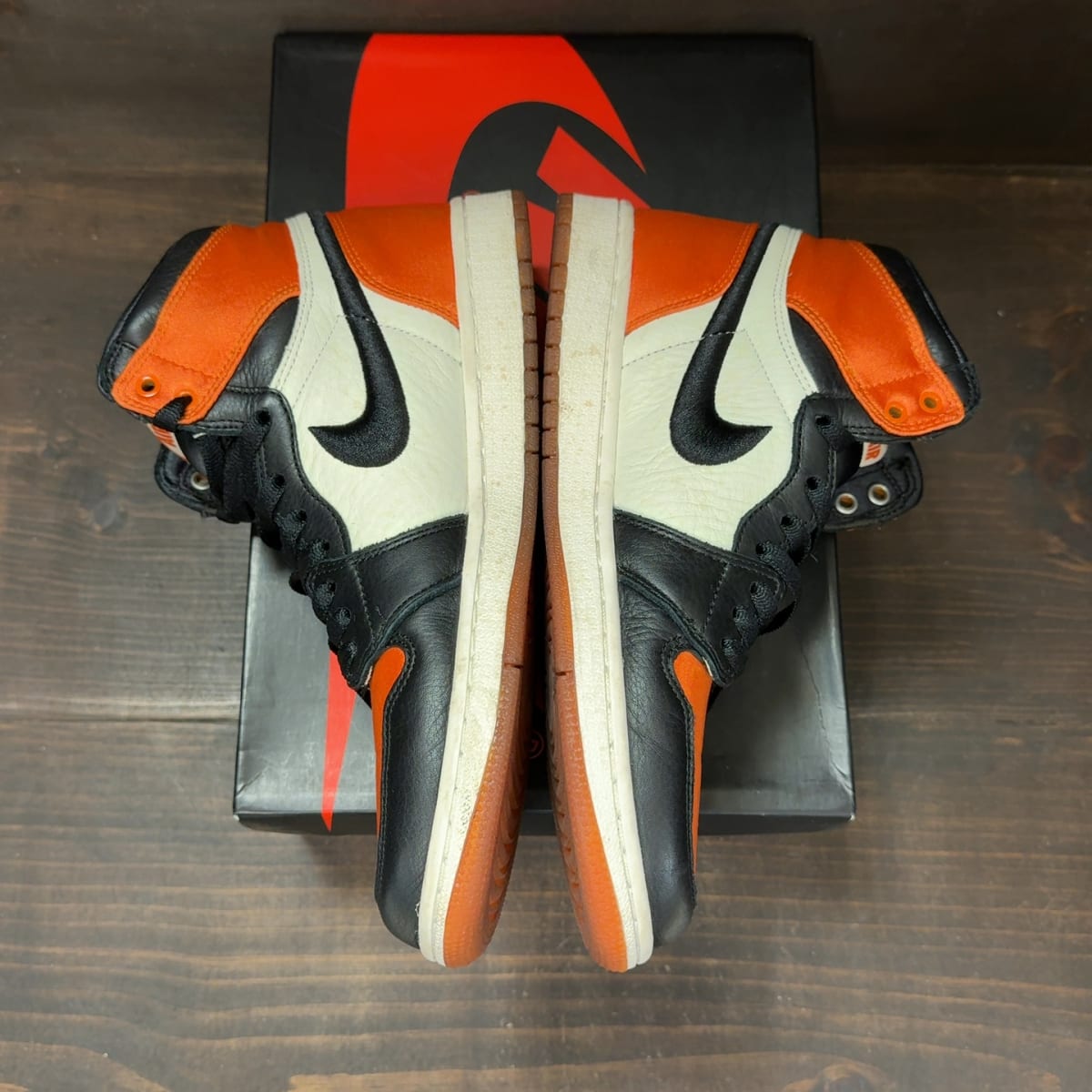 Jordan 1 Retro High OG Satin Shattered Backboard (Women's) Size 9W (Pre-Owned) - aux