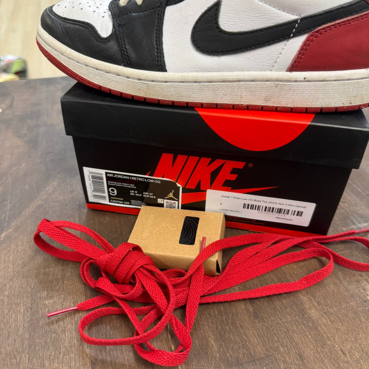 Jordan 1 Retro Low OG Black Toe (2023) - Image 6