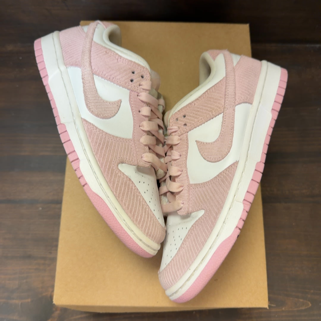 Nike Dunk Low Pink Corduroy (Women's) Size 8W (Pre-Owned) - Image 2