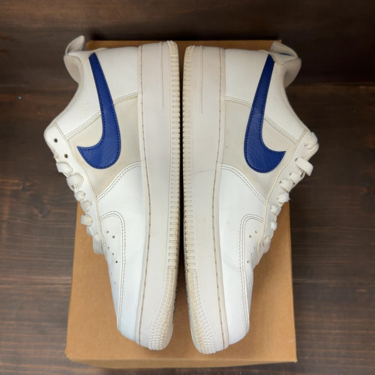 Nike Air Force 1 Low White Light Photo Blue Deep Royal Blue Size 10 (Pre-Owned) - Image 4
