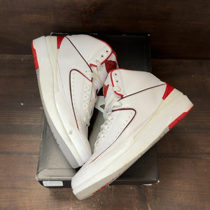 Jordan 2 Retro White Red (2014) Size 8.5 (Pre-Owned) - back