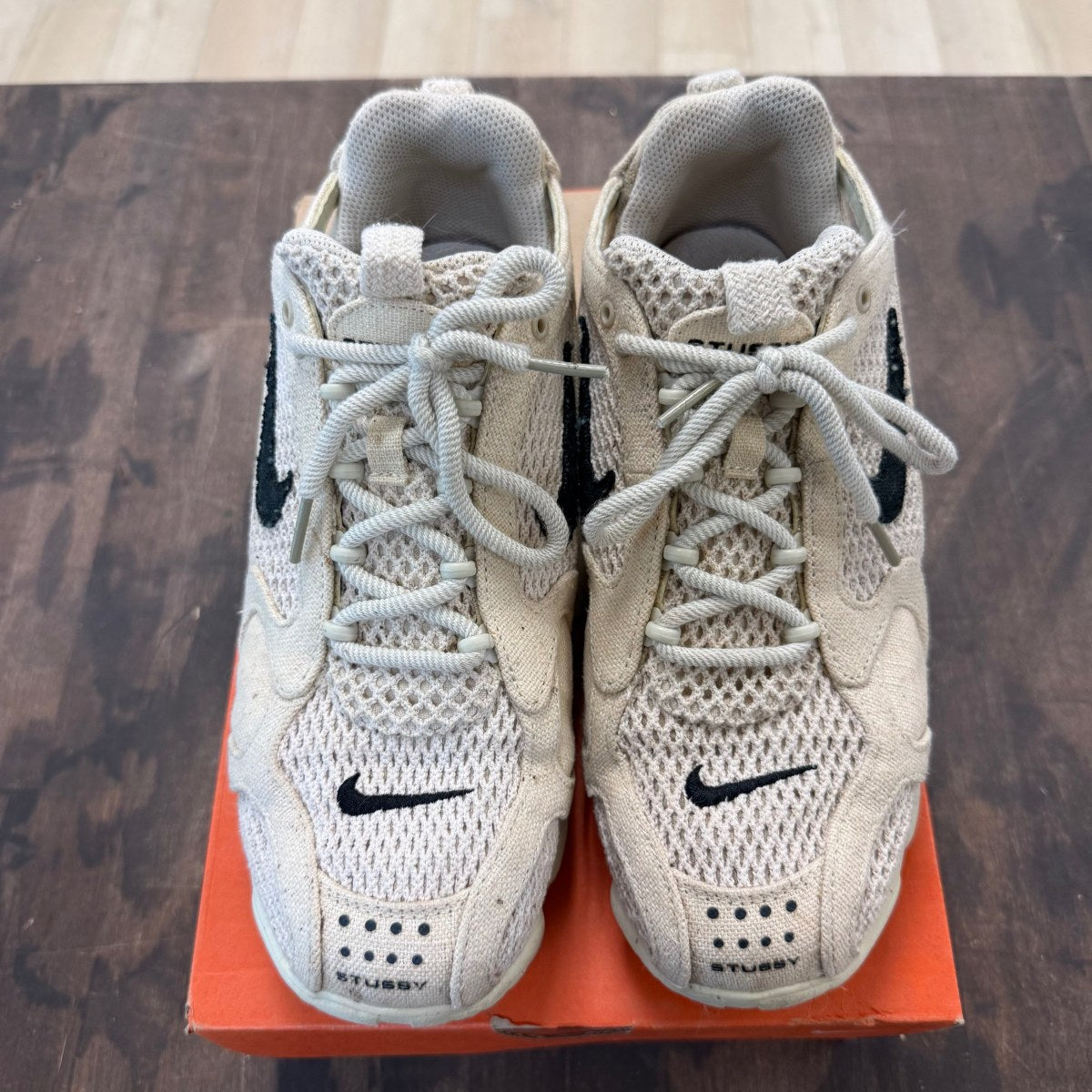 Nike Air Zoom Spiridon Cage 2 Stussy Fossil Size 9.5 (Pre-Owned) - Image 2