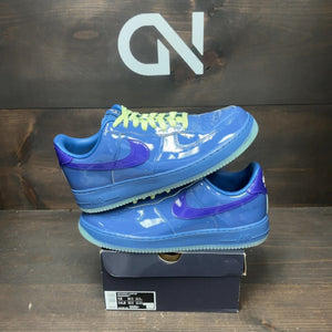 Nike Air Force 1 Low Patent Leather Mystic Navy Grape Ice - Image 1
