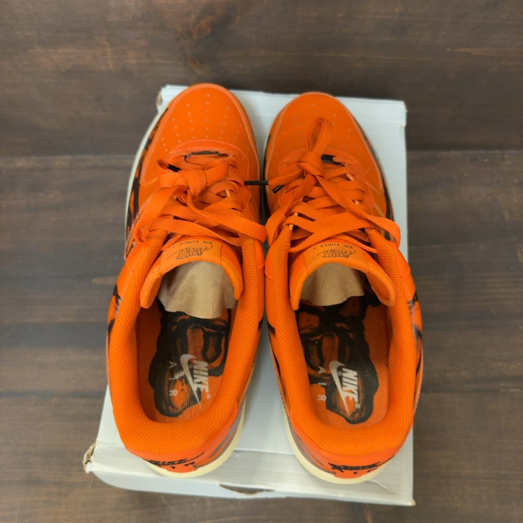 Nike Air Force 1 Low Orange Skeleton Halloween (2020) Size 13 (Pre-Owned)