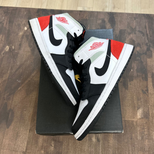Jordan 1 Mid SE Red Black Toe - Image 1