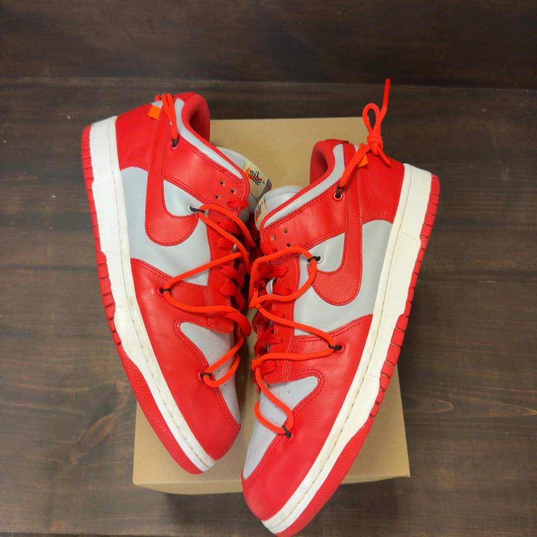 Nike Dunk Low Off-White University Red Size 13 (Pre-Owned) - Image 2