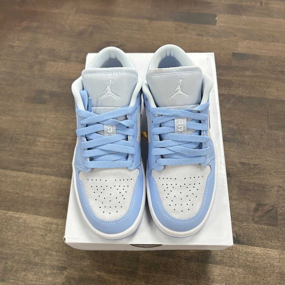 Jordan 1 Low Football Grey Aluminum (Women's) - Image 2