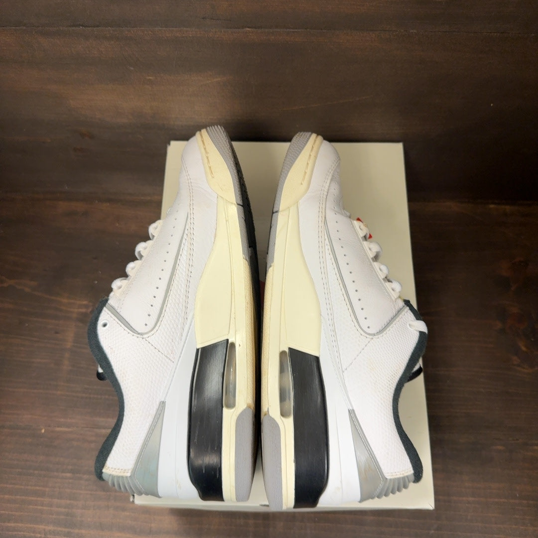 Jordan 2/3 White Black Metallic Silver Size 9.5 (Pre-Owned)