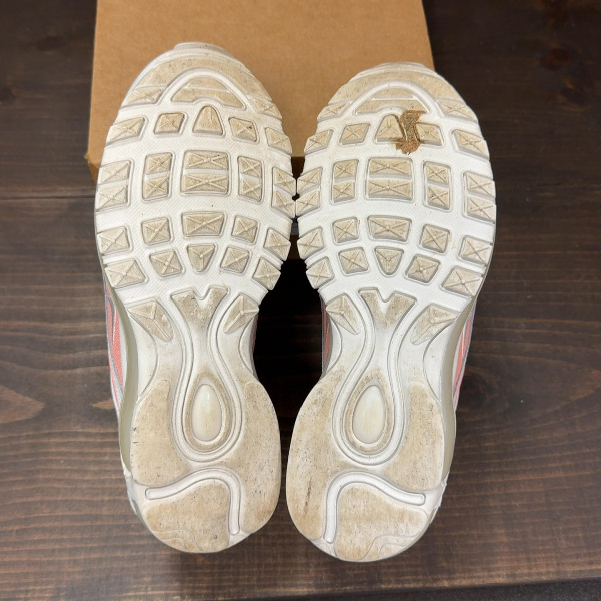 Nike Air Max 97 Summit White Bleached Coral (Women's) Size 7W (Pre-Owned) - Image 6