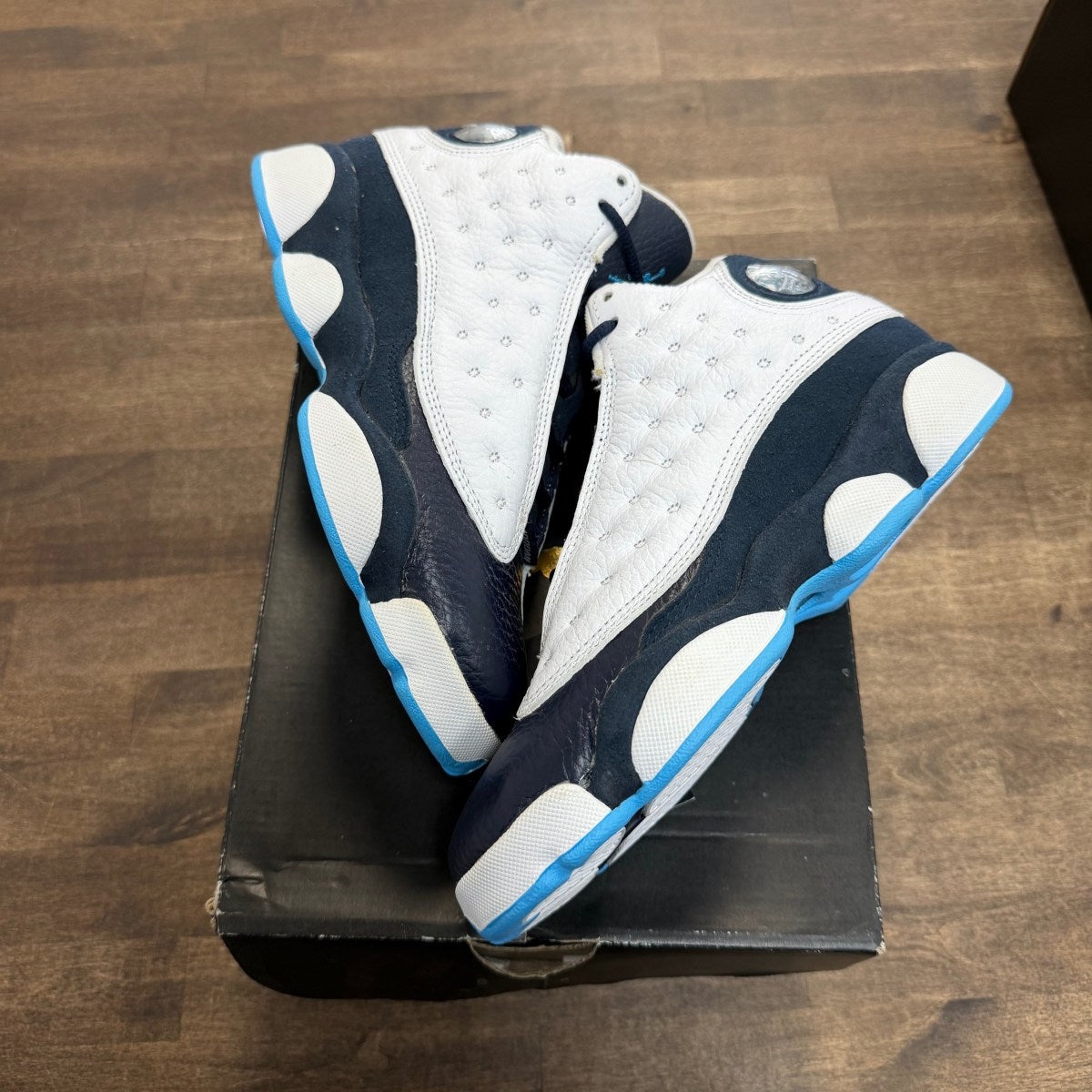 Jordan 13 Retro White Obsidian Powder Blue (GS) - Image 1