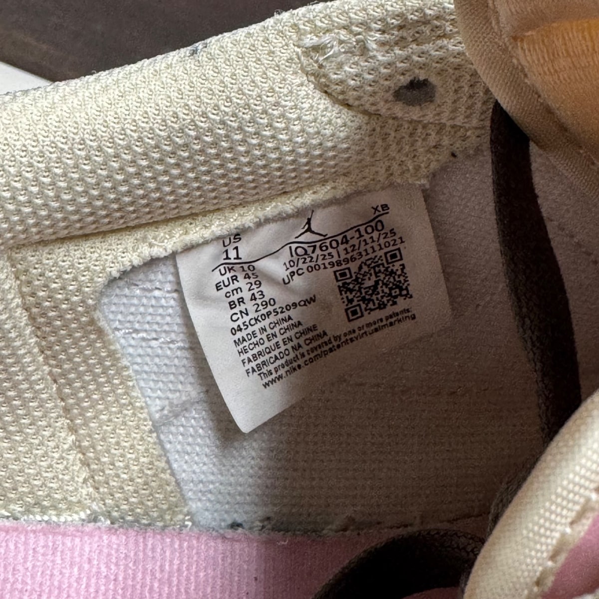 Jordan 1 Retro Low OG SP Travis Scott Shy Pink - Image 8
