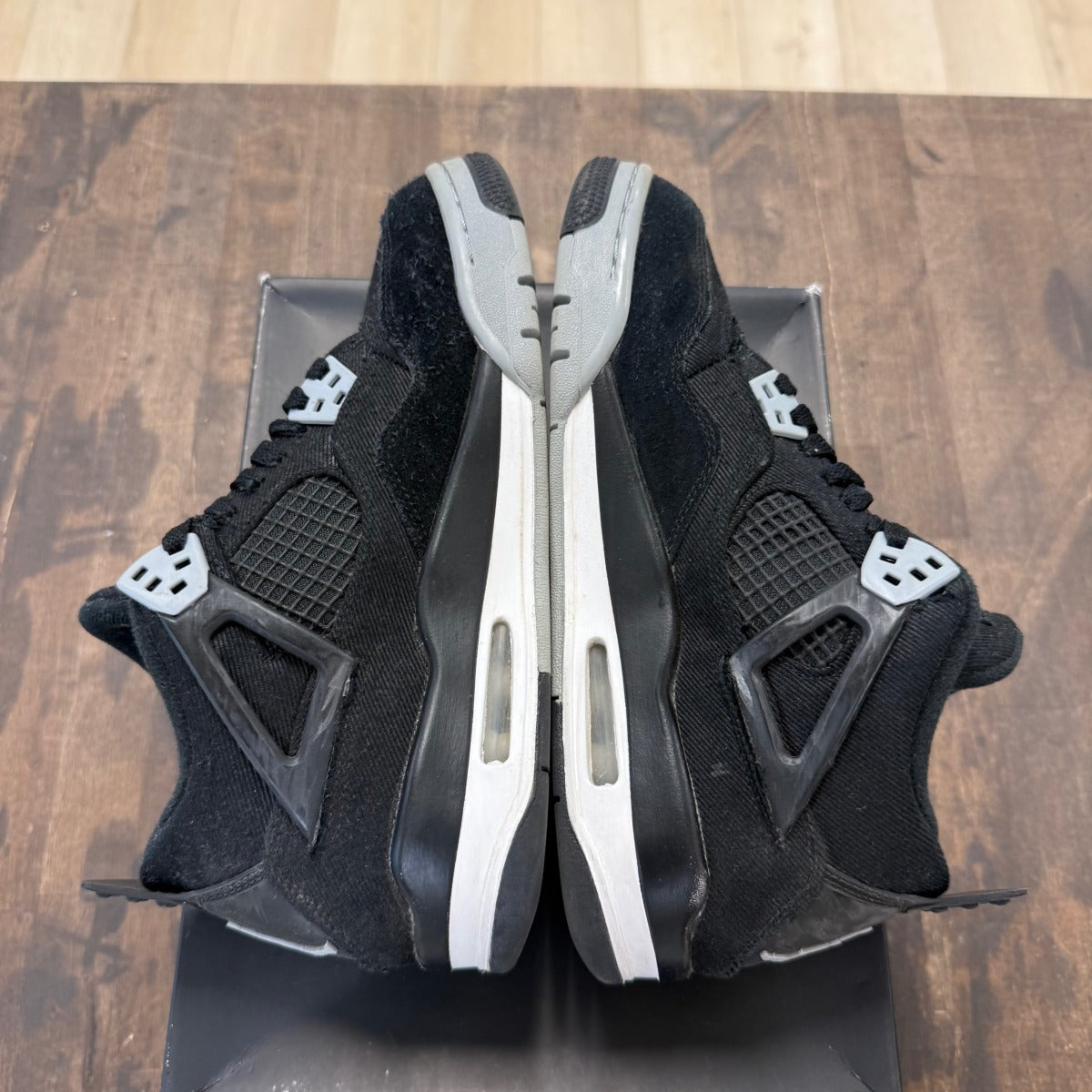 Jordan 4 Retro Black Canvas (GS) - Image 4
