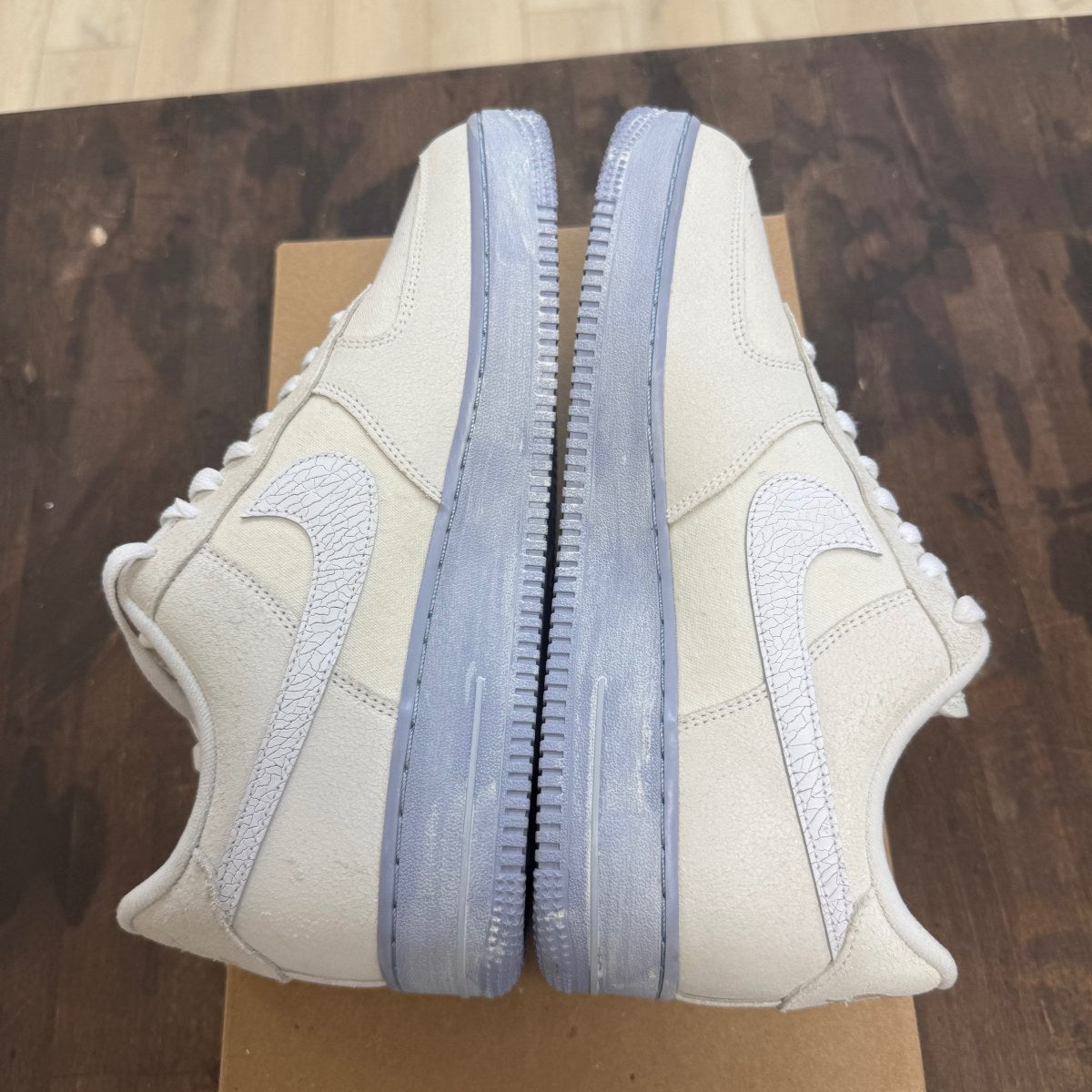 Nike Air Force 1 Low '07 LV8 EMB Summit White Blue Whisper Size 10.5 (Pre-Owned) - Image 4