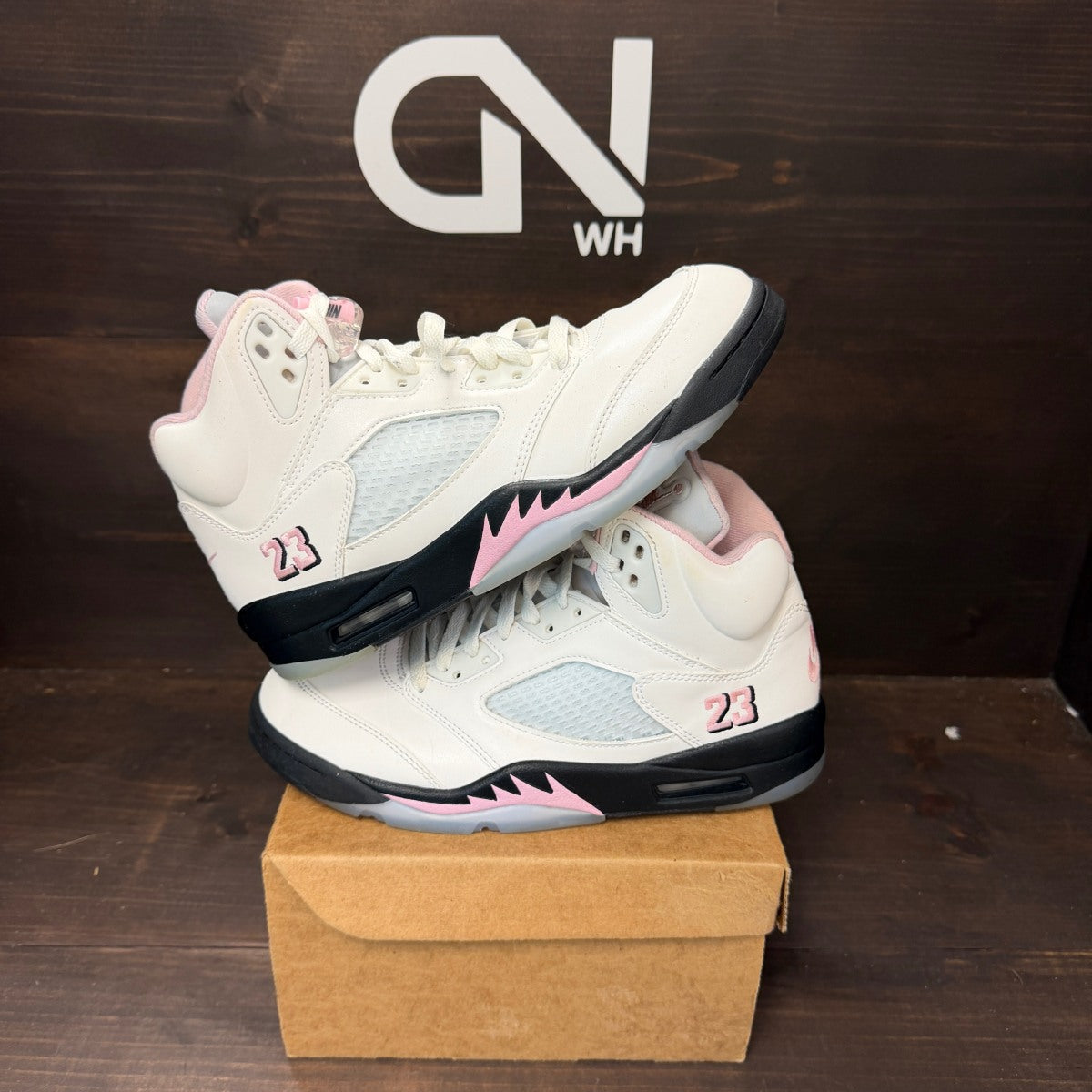 Jordan 5 Retro Medium Soft Pink Size 8 (Pre-Owned) - Image 1
