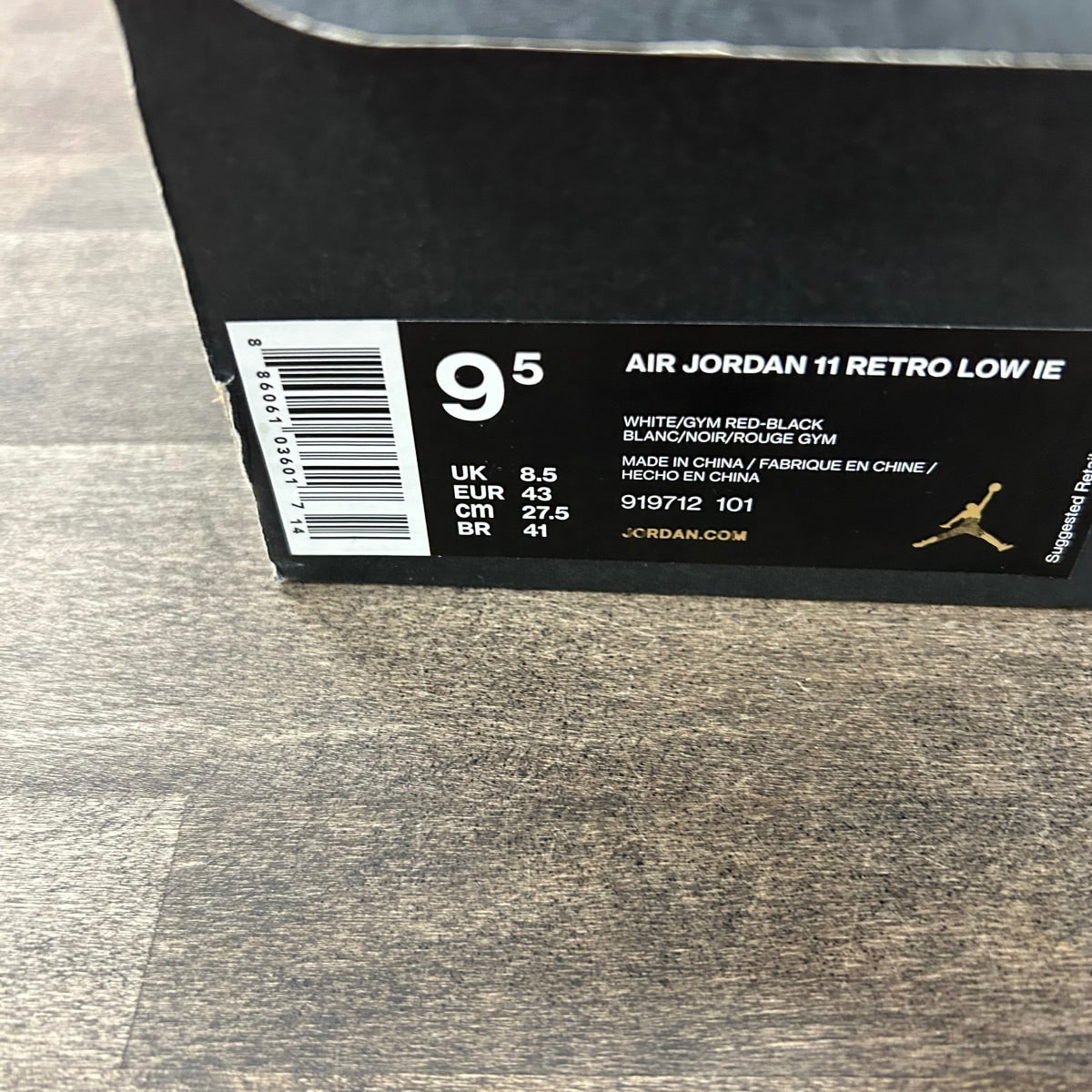 Jordan 11 Retro Low IE White Gym Red - Image 6