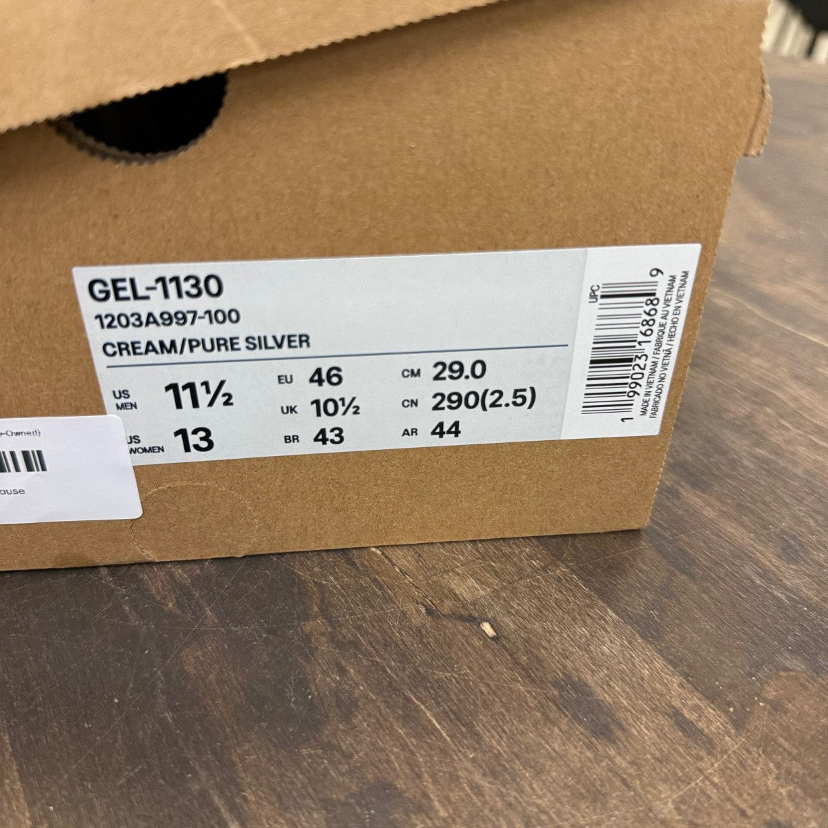 ASICS Gel-1130 Holiday Pack Cream Pure Silver - Image 7