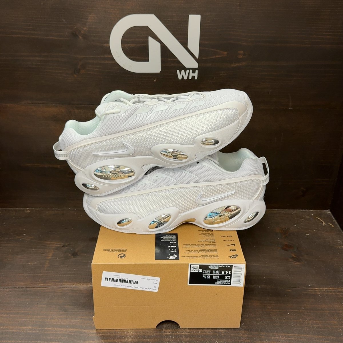 Nike NOCTA Glide Drake White Chrome Size 13 - front
