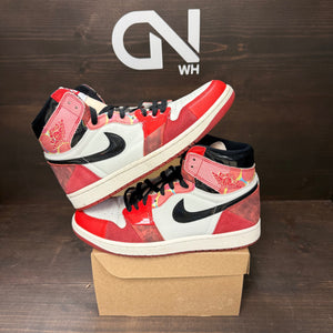 Jordan 1 Retro High OG Spider-Man Across the Spider-Verse Size 9 (Pre-Owned) - Image 1
