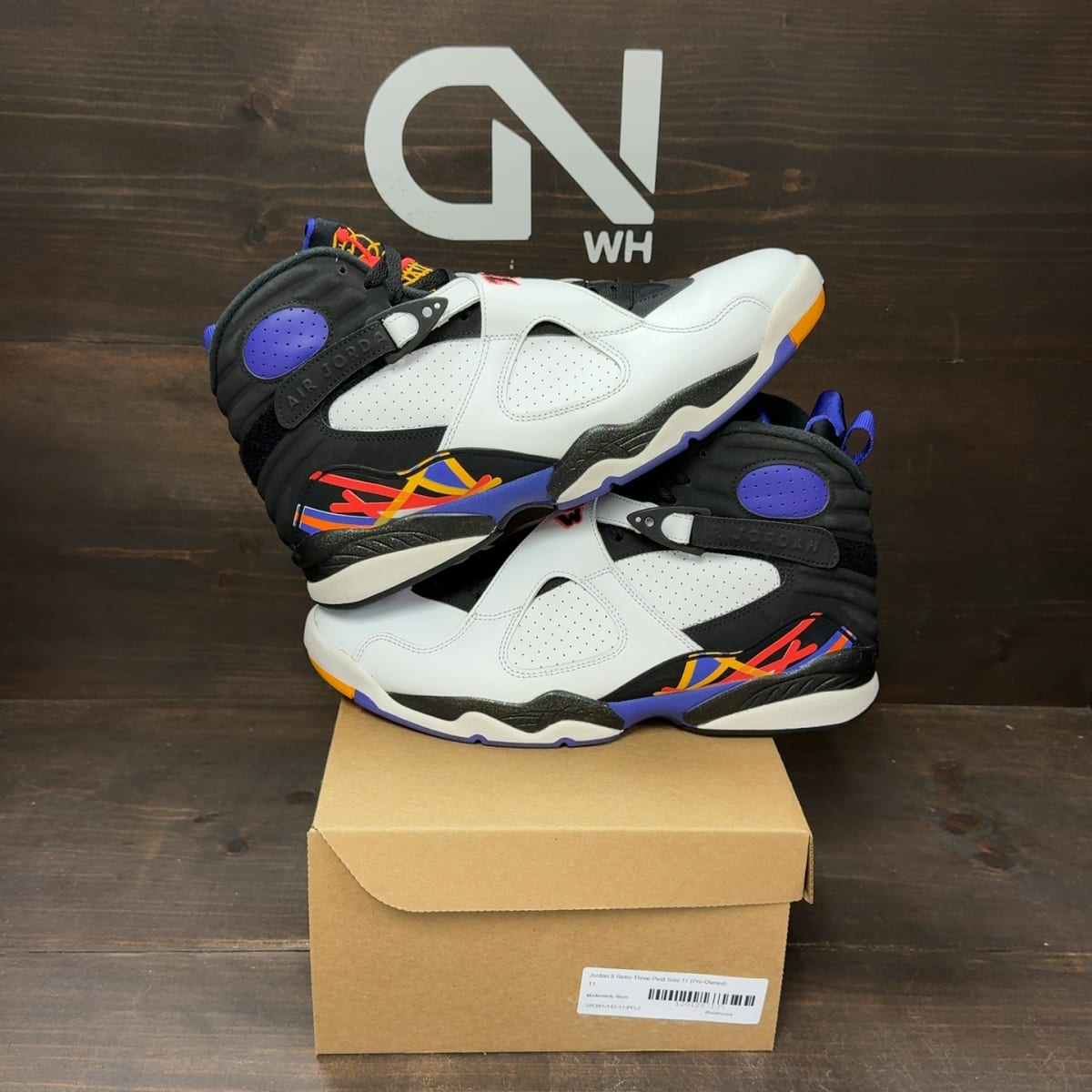 Jordan 8 Retro Three Peat Size 11 (Pre-Owned) - front