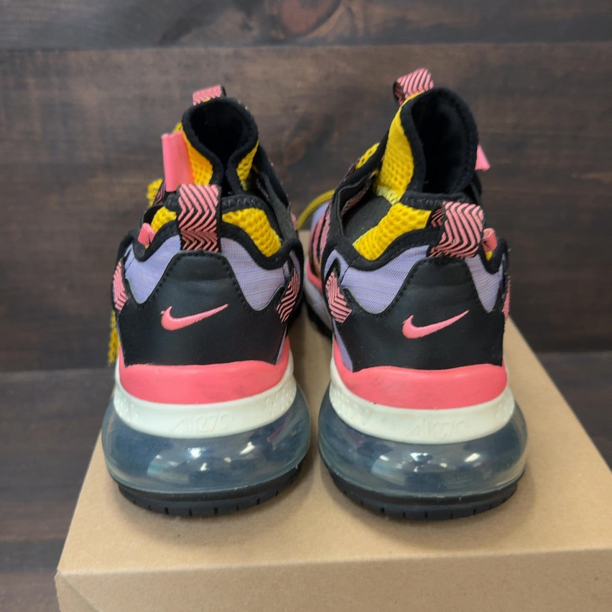 Nike Air Max 270 Bowfin Black Atomic Violet Amarillo Size 7 (Pre-Owned) - Image 4