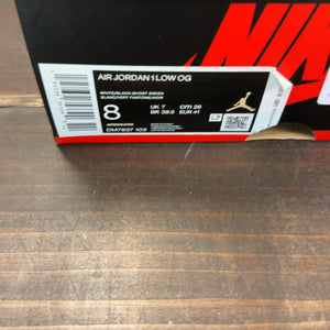 Jordan 1 Retro Low White Ghost Green Black Size 8 (Pre-Owned) - aux