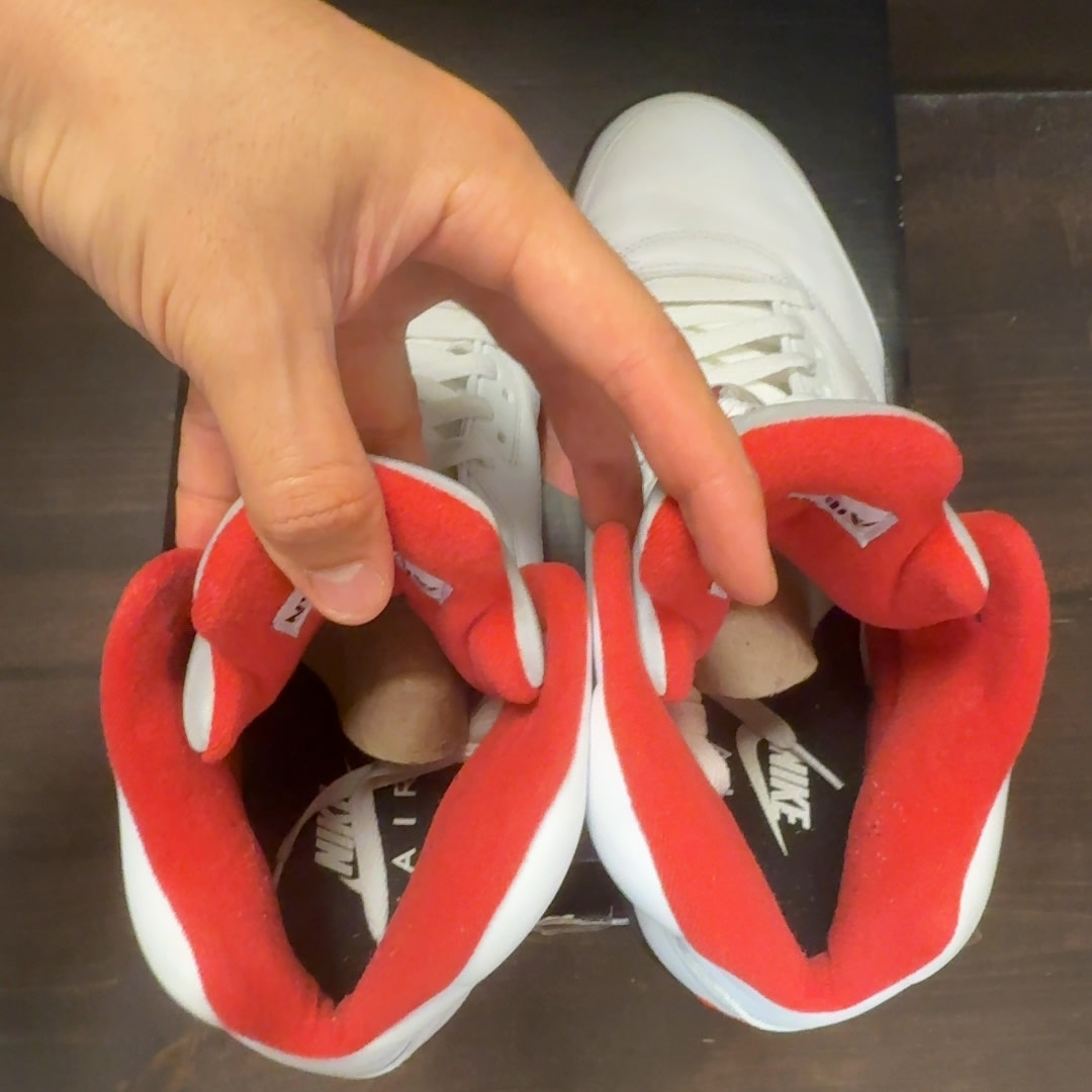 Jordan 5 Retro Fire Red Silver Tongue (2020) - Image 5