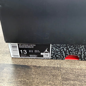 Jordan 3 Retro OG Black Cement (2024) Size 13 (Pre-Owned) - Image 6