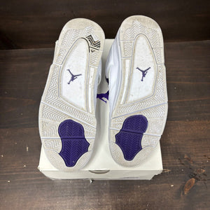 Jordan 4 Retro Metallic Purple Size 8 (Pre-Owned) - box