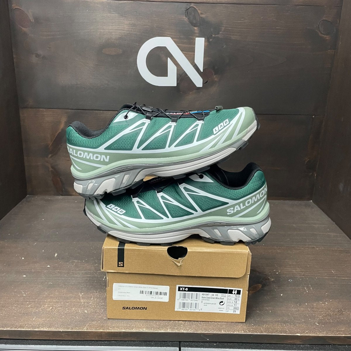 Salomon XT-6 Bistro Green Milieu Size 11 (Pre-Owned) - front