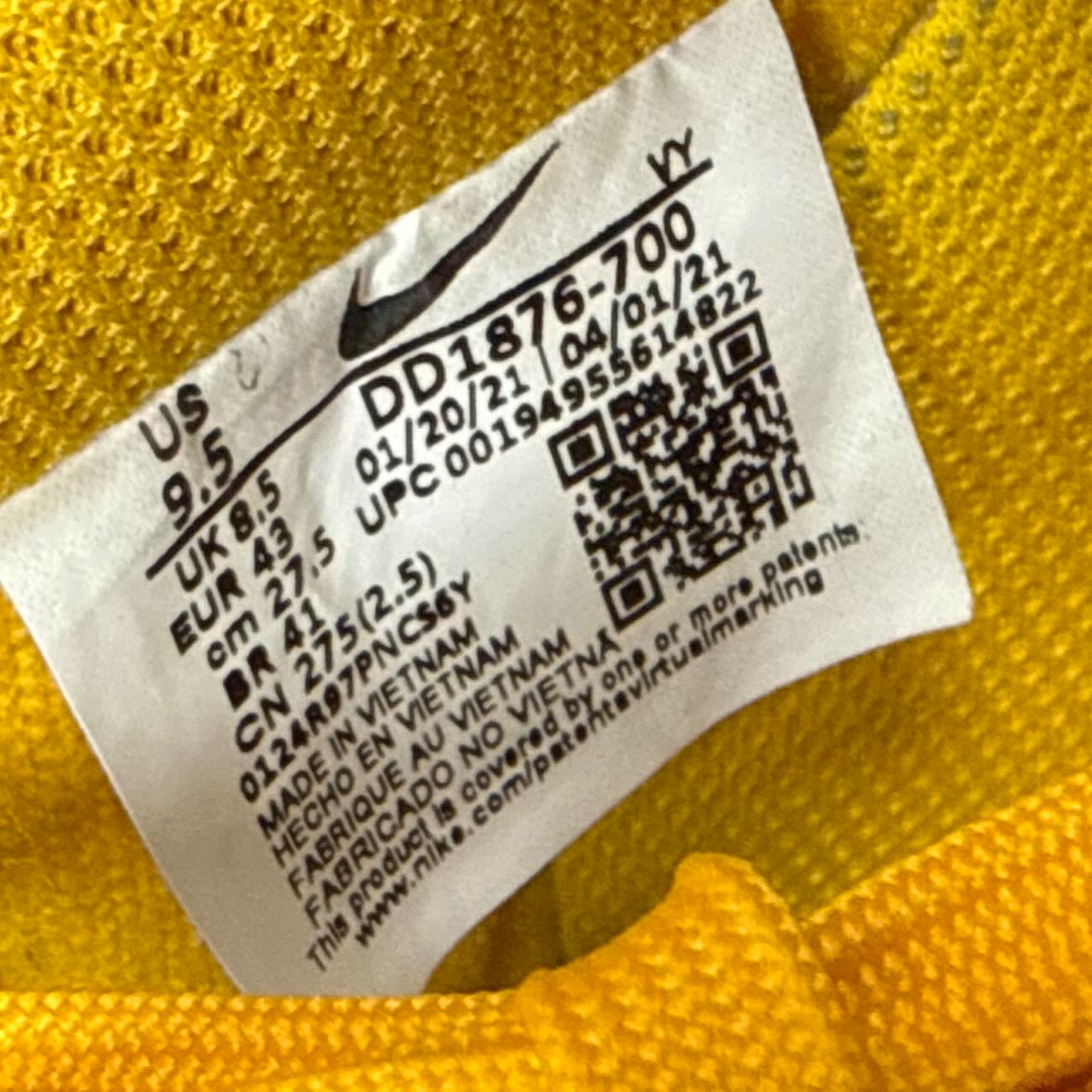 Nike Air Force 1 Low Off-White ICA University Gold - Image 7
