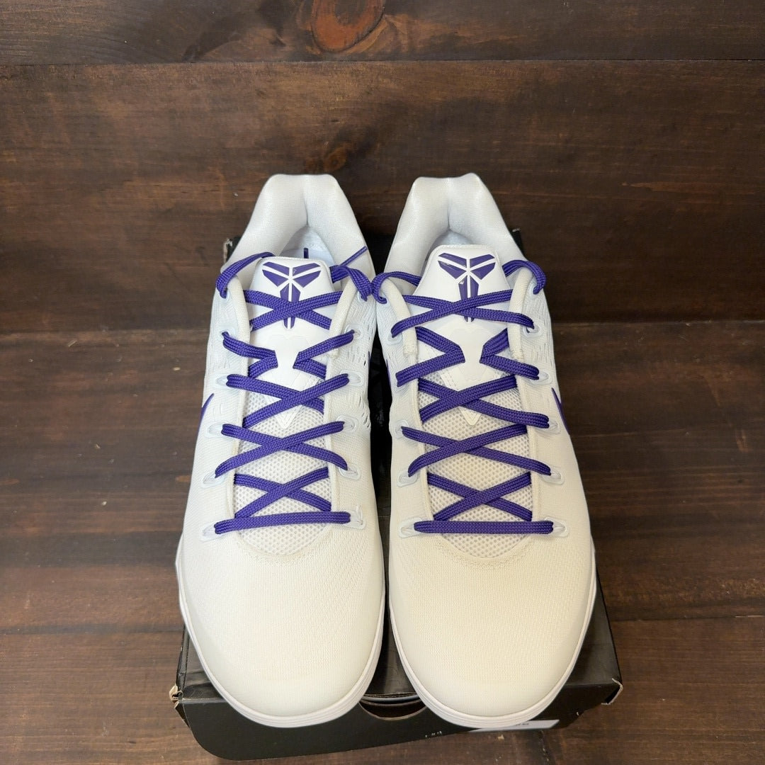 Nike Kobe 9 Elite Low EM Protro White Court Purple - Image 3